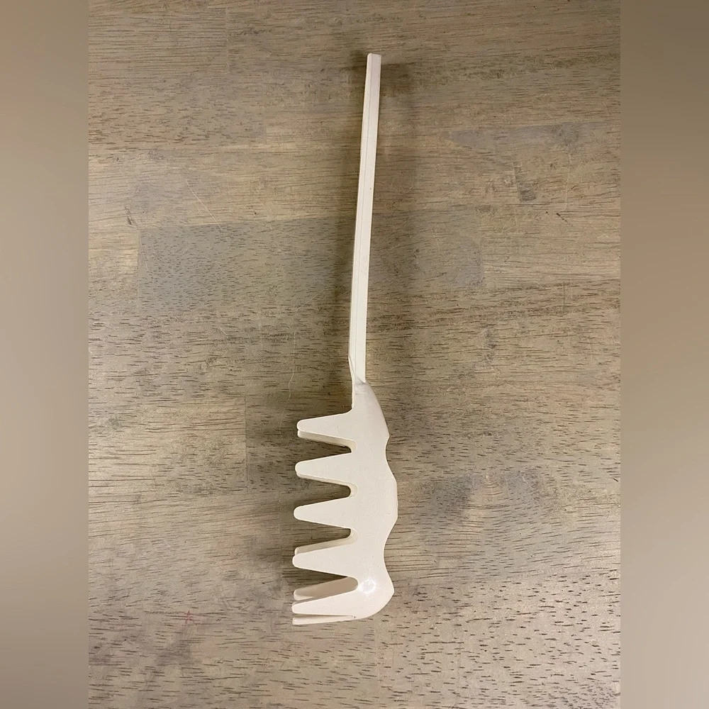 Vintage Off White Tailor Made Products‎ Plastic Nylon Utensil Spaghetti Spoon